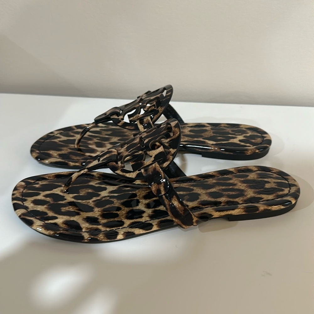 Tori Burch leopard sandals